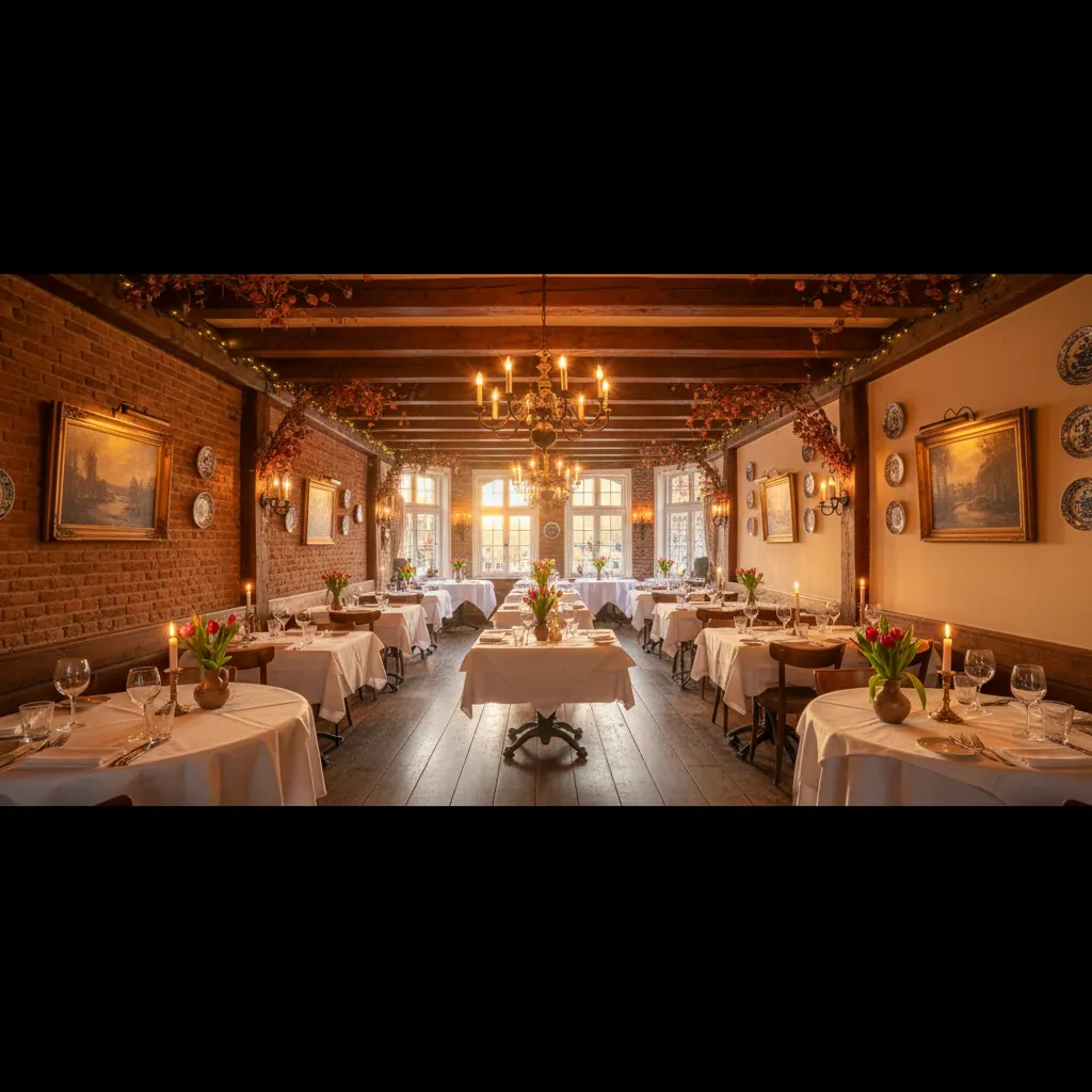 Sfeervolle interieur van restaurant 't Haasje